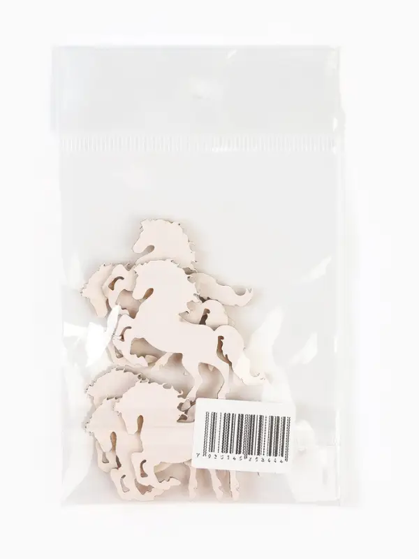 Декор Декор "Лошадки" на клеевой основе, цвет золотой, набор 6 шт.