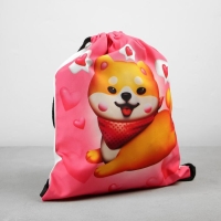 Мешок для обуви Cute siba текстиль, размер 41×34 см