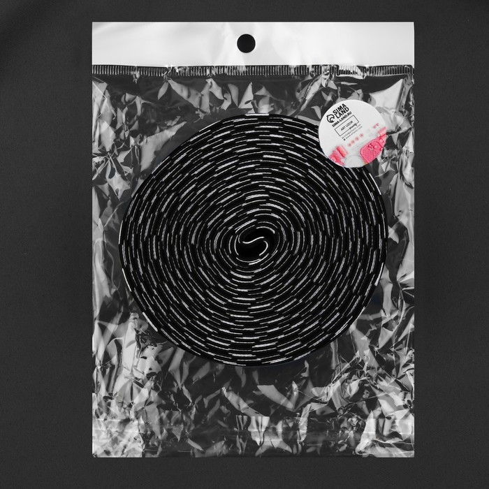 Резинка тканая, мягкая, 40 мм, 4,5 ± 1 м, цвет чёрный/белый Резинка тканая, мягкая, 40 мм, 4,5 ± 1 м, цвет чёрный/белый