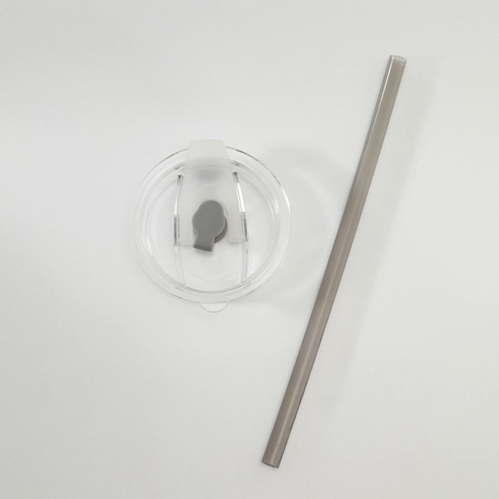 Стакан с крышкой и трубочкой «Фрутис», 410 мл, стекло, МИКС Стакан с крышкой и трубочкой «Фрутис», 410 мл, стекло, МИКС