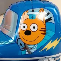 Воздушный шар фольгированный 3D 29" «Три Кота. Коржик в машине» Воздушный шар фольгированный 3D 29" «Три Кота. Коржик в машине»