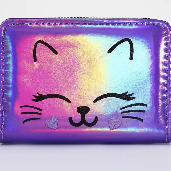 Кошелёк с голографическим эффектом «Котик», 12.5х9х2 см