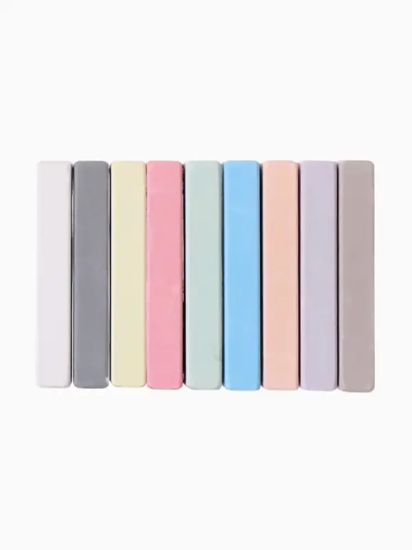 Мелки цветные школьные набор 3 шт. по 9 мелков &laquo;Смешарики&raquo;, прямоугольные