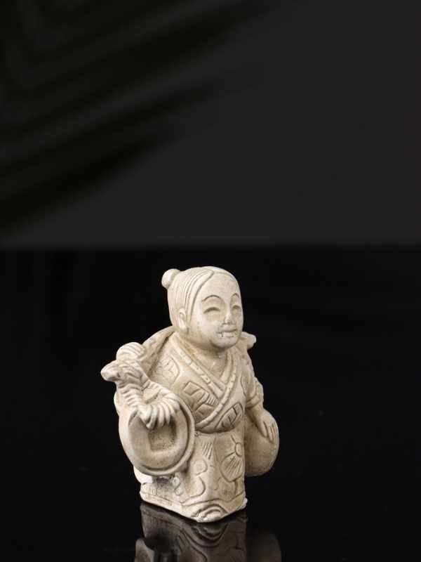 Набор фигур "Нэцкэ" 20х10х7 см, бежевый