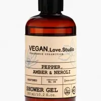Набор женский VEGAN.Love.Studio  "Pepper, Amber, Neroli": гель для душа 300 мл + мыло для рук 300 мл