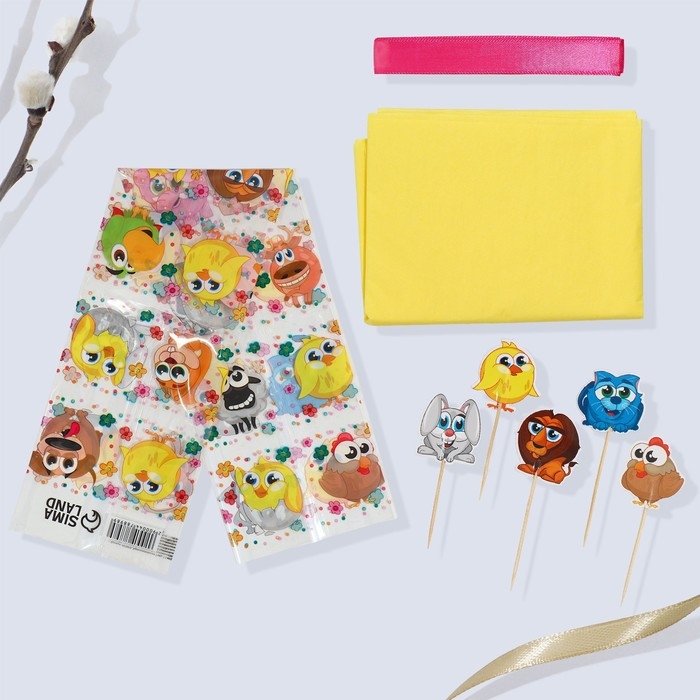 Набор для украшения кулича «Зверята» на пасху, 18,5 х 16 х 1 см. Набор для украшения кулича «Зверята» на пасху, 18,5 х 16 х 1 см.