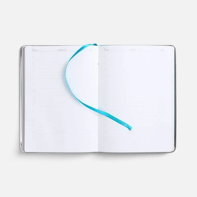 Ежедневник Metal Frame на заказ, датированный, бирюзовый