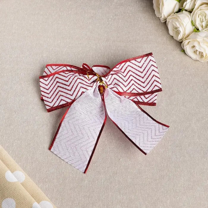 Бант праздничный «Ретро», синий , красный, 20 х 21 см, микс Бант праздничный «Ретро», синий , красный, 20 х 21 см, микс