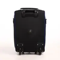 Чемодан детский 32 л (S), Sacvoyage, отдел на молнии, цвет чёрный/синий