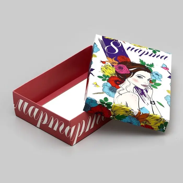 Подарочная складная коробка, упаковка, «Девушка в весенних цветах» 21×15×5.7 см Подарочная складная коробка, упаковка, «Девушка в весенних цветах» 21×15×5.7 см