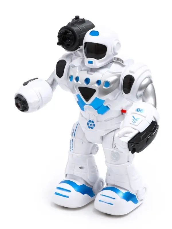 Робот &laquo;Герой&raquo;, световые и звуковые эффекты, работает от батареек, цвет синий