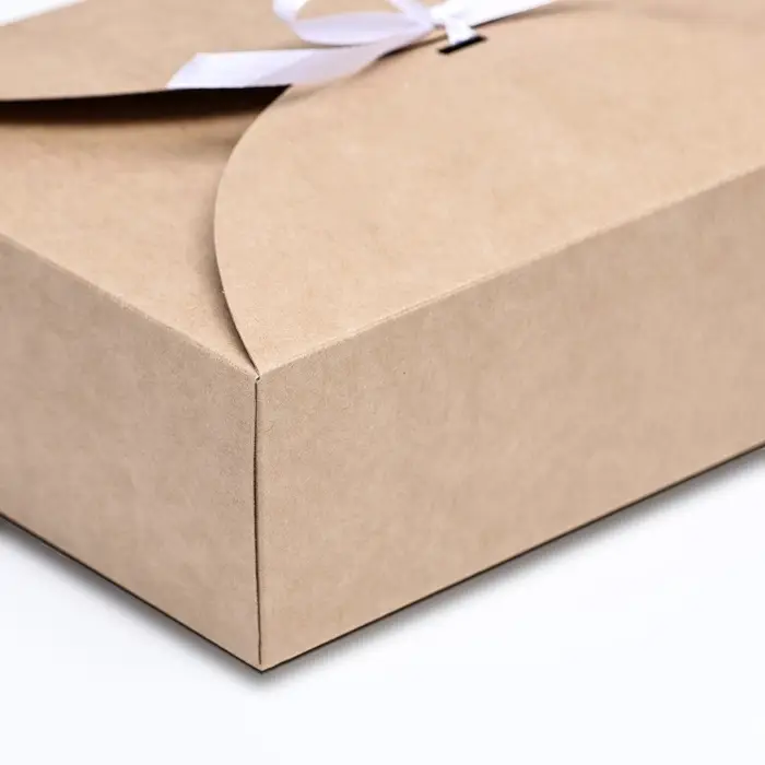 Коробка складная крафт, 22×15×6 см