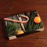 Коробка подарочная складная «Новогодний уют», 20×12×4 см