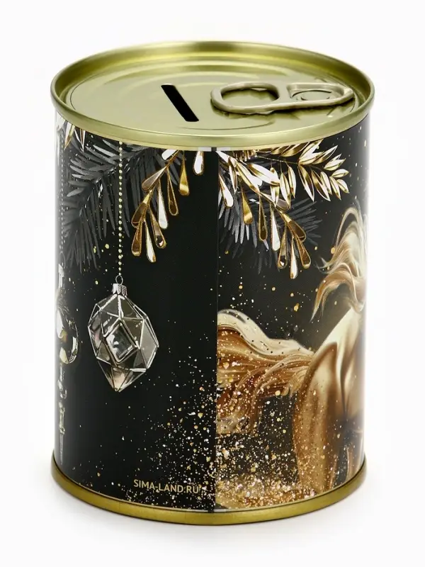 Копилка-банка металл Копилка-банка металл "Богатства и успеха" ,7,5 х 9,5 см