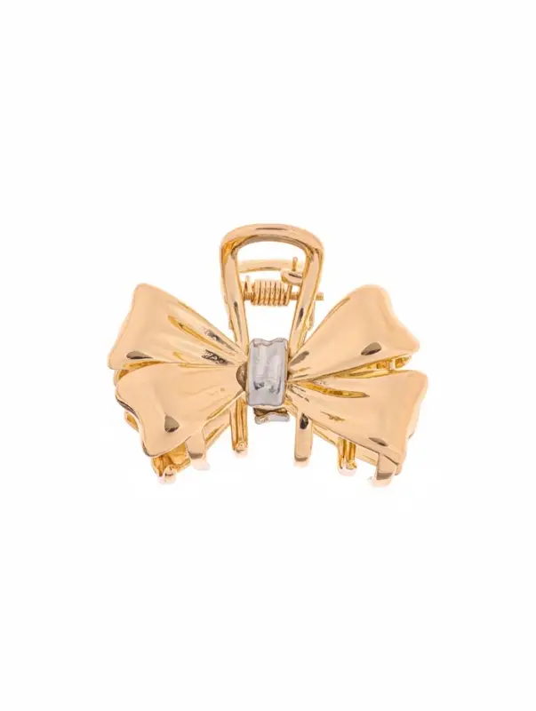 Крабик для волос &laquo;Хизер&raquo;, бант галант, 4.5 см, золотистый