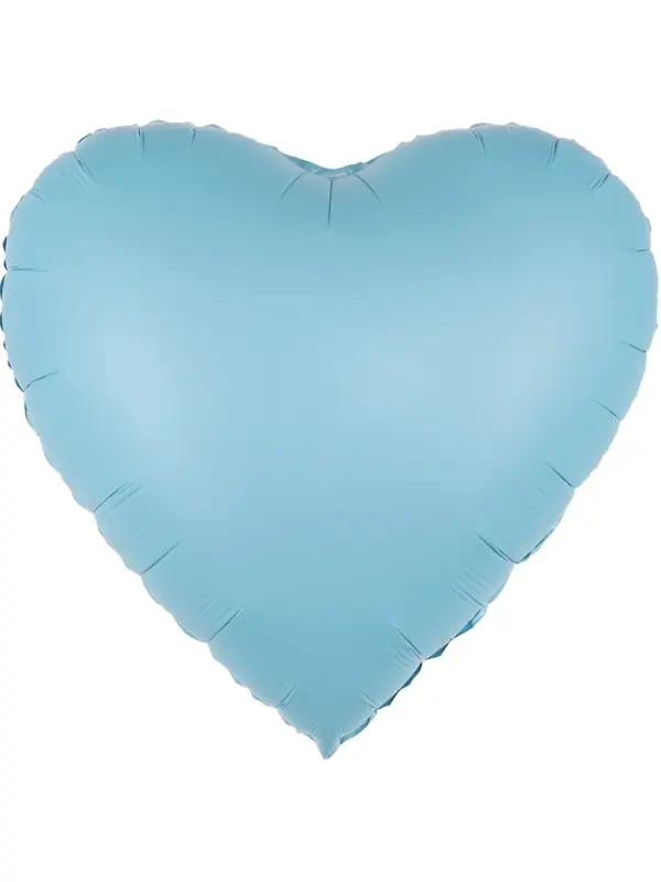 Воздушный шар фольгированный 30" &laquo;Голубое сердце&raquo;, сатин