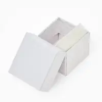 Коробочка подарочная под кольцо, серьги &laquo;Стёганая&raquo;, 4&times;4 см, (полезная часть 3.5&times;3.5 см), белая