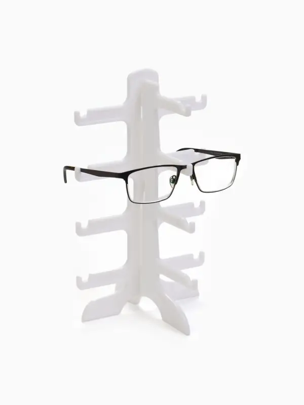 Подставка под очки 4 места, 15.5&times;14&times;25.5 см, белая