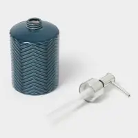 Аксессуары для ванной &laquo;Минимал&raquo;, 2 предмета: дозатор для мыла 350 мл, стакан 350 мл, синие