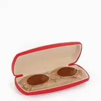 Футляр для очков Июнь2501, 16*6,5*3,5 см, хлопушка, красный