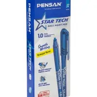 Ручка шариковая Pensan. Star Tech, синий стержень, игольчатый узел 1 мм, на масляной основе