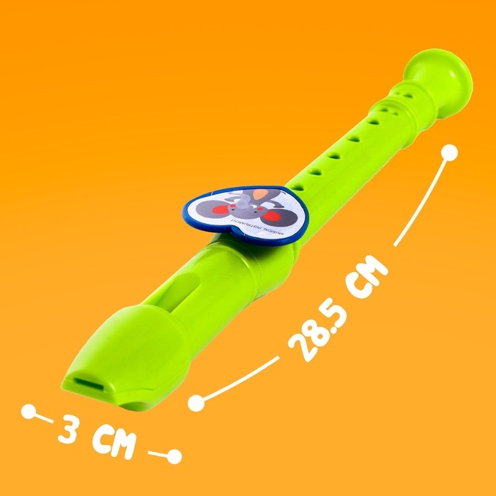 Игрушка музыкальная флейта «Зверята», цвета МИКС Игрушка музыкальная флейта «Зверята», цвета МИКС