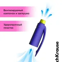 Набор ручек шариковых ErichKrause ErgoLine Grip Neon, SuperGlide, 2 штуки, уз 0.5 мм, син