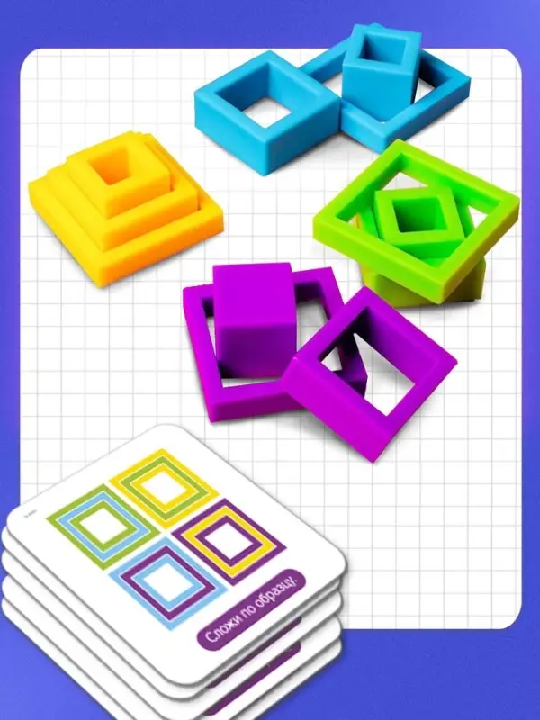 Развивающий набор &laquo;Собери по образцу&raquo;, по методике Монтессори