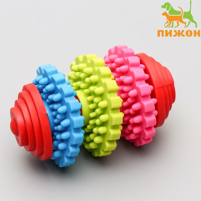 Игрушка литая Игрушка литая "Шестеренки" (з вращающихся кольца), TPR, 7,5 см