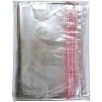 Пакет фасовочный ПП 40x50+5  с клеевым клапаном 20мкм 100 шт/уп