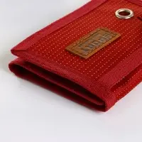 Кошелёк на липучке, красный