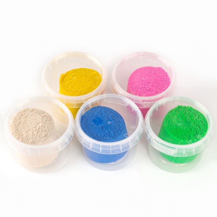 Тесто для лепки «Пластишка № 2», 5 цветов по 80 г Тесто для лепки «Пластишка № 2», 5 цветов по 80 г