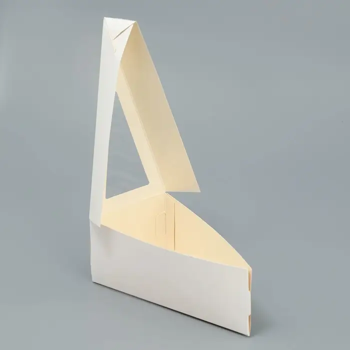 Коробка для торта с окном, кондитерская упаковка «Белая» 16 х 6 х 8 см Коробка для торта с окном, кондитерская упаковка «Белая» 16 х 6 х 8 см