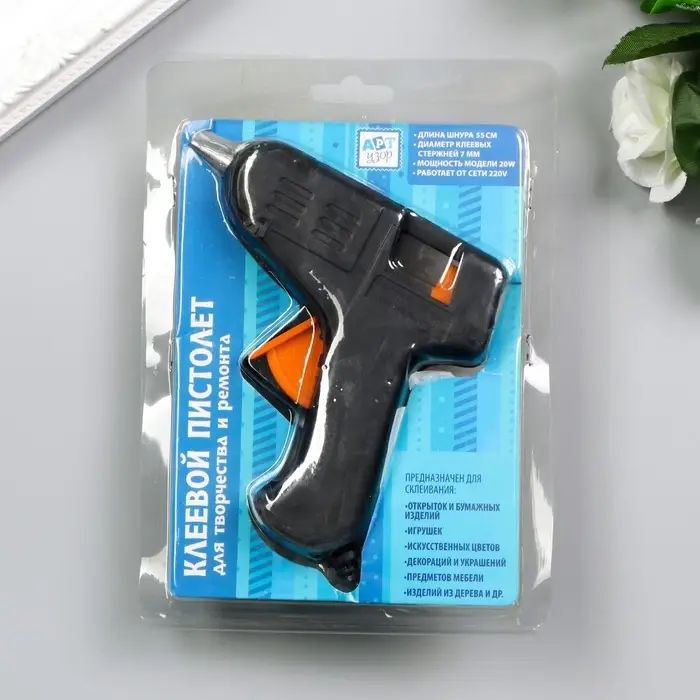 Клеевой пистолет 12&times;10.5 см питание: сетевой, диаметр стержня - 7 мм