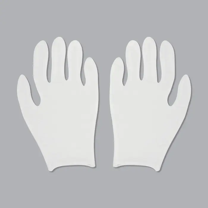 Перчатки хлопковые, набор 12 пар, размер S, белые