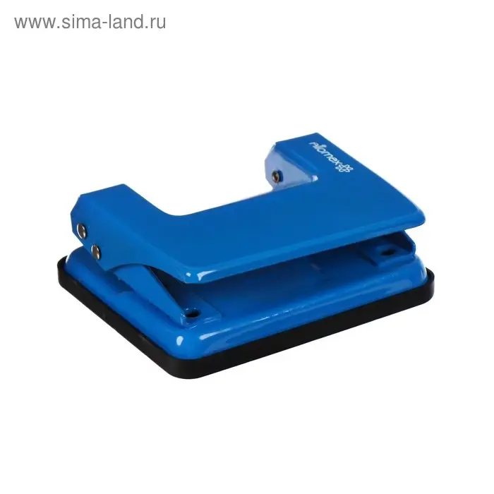 Дырокол металлический 20 листов, Attomex, форматная линейка, синий Дырокол металлический 20 листов, Attomex, форматная линейка, синий