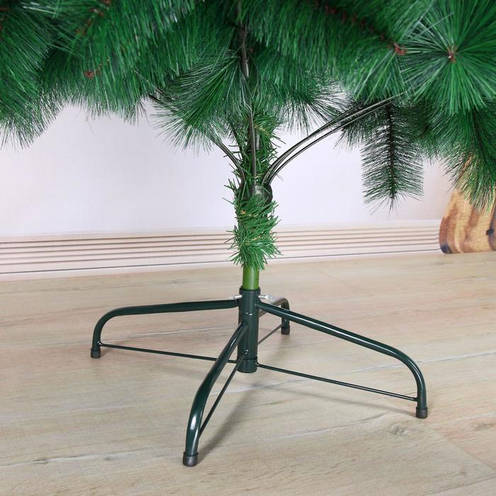 Кедр зеленый шишки 240 см, d игл 10 см, d нижнего яруса 140 см, 510 веток, металл подставка Кедр зеленый шишки 240 см, d игл 10 см, d нижнего яруса 140 см, 510 веток, металл подставка