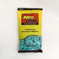 Воздушные шары для моделирования 125 см, d=5 см, 10 шт., бирюзовые