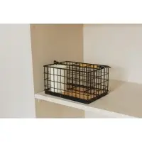 Корзина для мелочей Доляна &laquo;Эстетика&raquo;, 23&times;16&times;12 см, чёрная