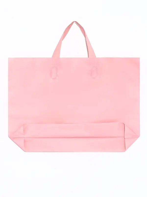 Пакет с петлевой ручкой розовый 35 х 25 х 8 см 80 мкм Пакет с петлевой ручкой розовый 35 х 25 х 8 см 80 мкм