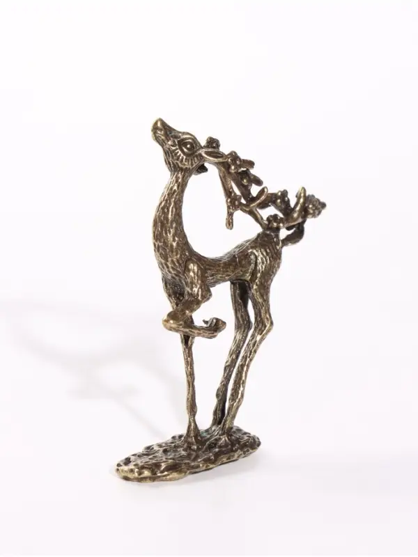 Фигурка декоративная &laquo;Олень с цветущими рогами&raquo;, металл, 5.9&times;1.5&times;6.5 см