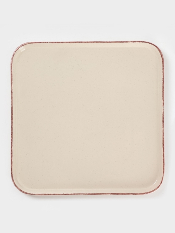 Блюдо сервировочное Доляна «Альпийский крем», 26.5×2, керамика, бежевое