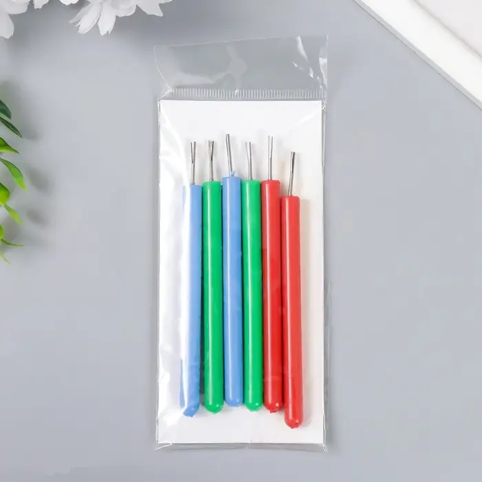 Инструмент для квиллинга с пластиковой ручкой МИКС разрез 0,8 см длина 11 см Инструмент для квиллинга с пластиковой ручкой МИКС разрез 0,8 см длина 11 см