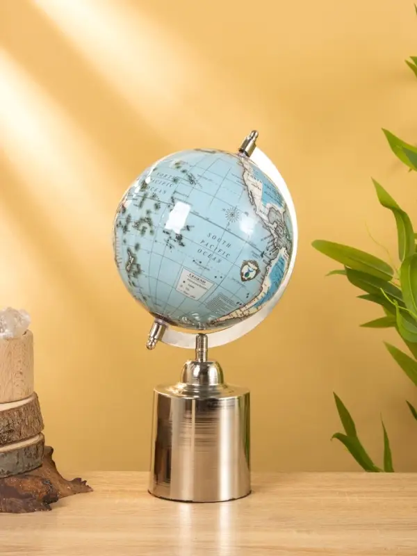 Глобус сувенирный 18х15х33 см, подставка металл