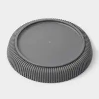 Горшок для цветов с поддоном, 15.5&times;16.5 см, серый