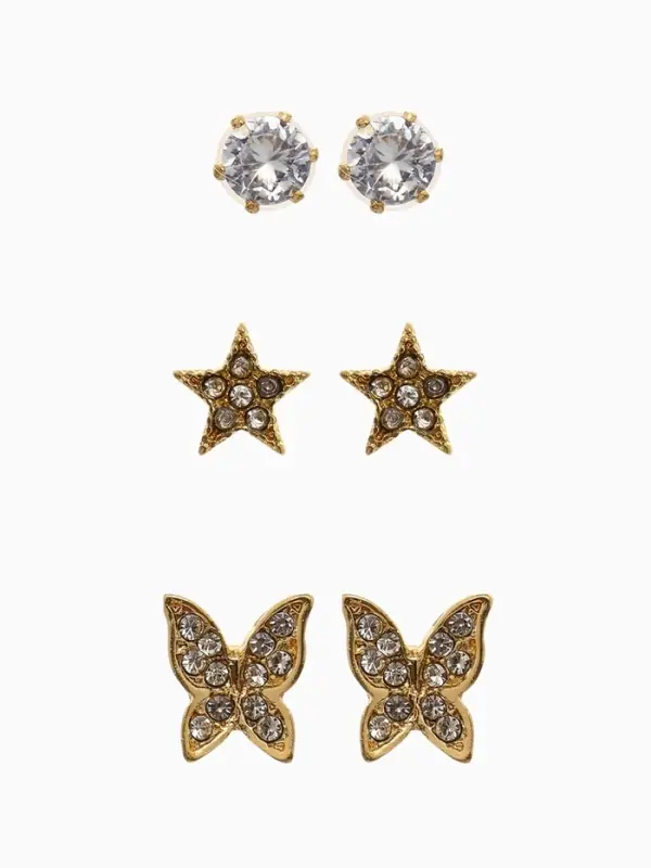 Серьги пусеты &laquo;Ассорти&raquo;, форма МИКС, цвет МИКС