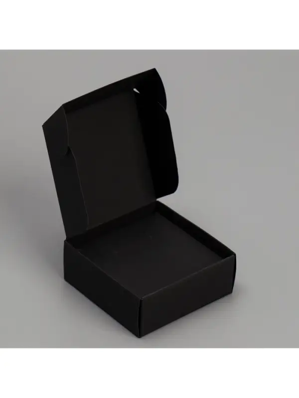 Коробка под бижутерию, упаковка, &laquo;Чёрная&raquo;, 7.5 х 7.5 х 3 см