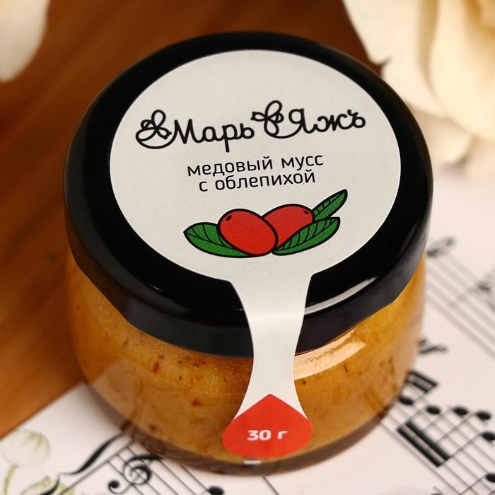 Медовый мусс «Марь&Яжъ», с облепихой, 30 г Медовый мусс «Марь&Яжъ», с облепихой, 30 г