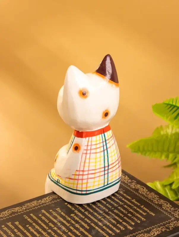 Сувенир &laquo;Котенок в рубашке сидячий&raquo;, 6&times;6&times;15 см, дерево
