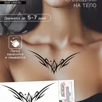 Переводная тату на тело «Узор», 5.6×12 см